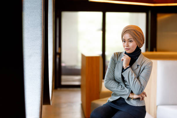 istock Creative Muslim Woman Designer In Modern Office 964049688