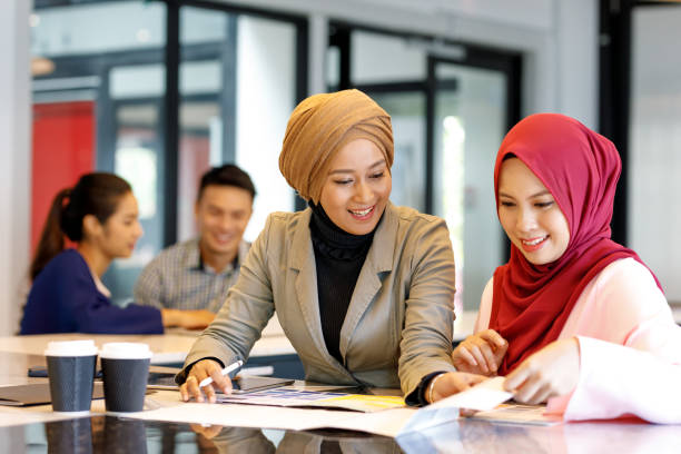 istock Two Creative Muslim Women Discussing Ideas 964050268