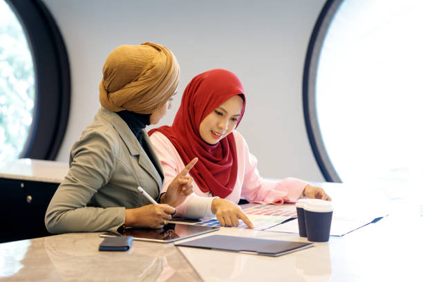 istock Two Creative Muslim Women Discussing Ideas 964050284