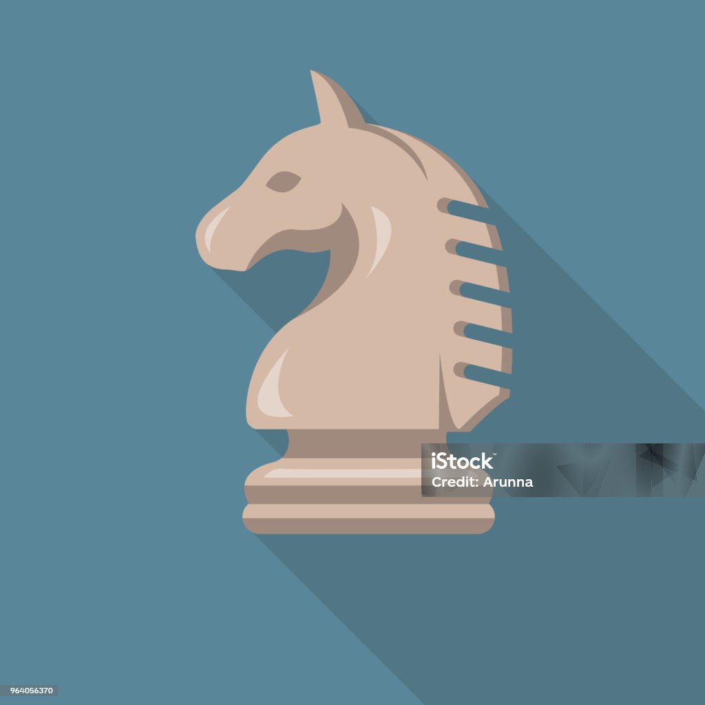 Vetores de Peça De Xadrez Cavalo Design Liso e mais imagens de Cavalo -  Peça de xadrez - Cavalo - Peça de xadrez, Conceito, Design de sombra longa  - iStock