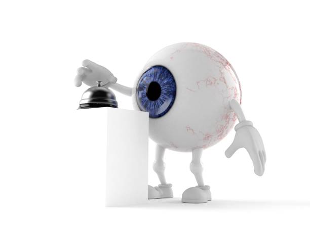 istock Eye ball character with hotel bell 964076984