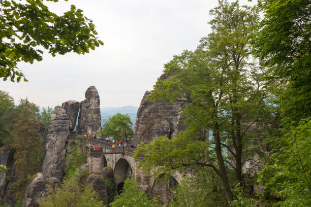 Saxon Switzerland National Park. Germany stock photo