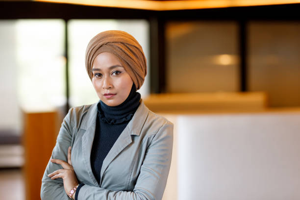 istock Creative Muslim Woman Designer In Modern Office 964079534