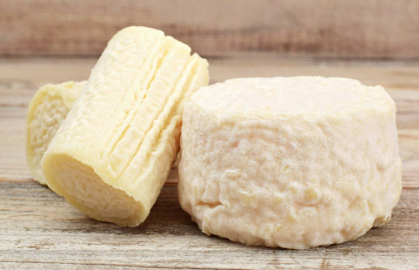 istock Goat cheese with white moud closed up 964079834