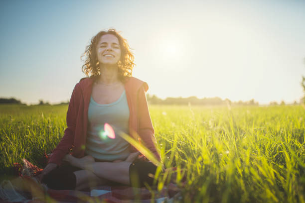 istock Yoga Meditation Outdoors in Lotus Position 964087904