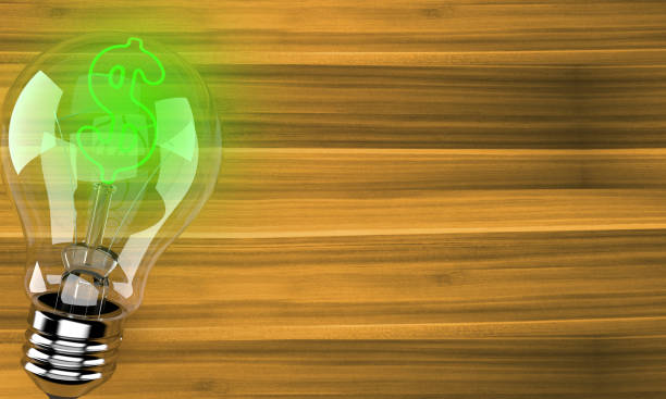 istock Light bulb with dollar currency symbol 964098728