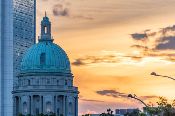 istock Sunset in marina bay 964109688