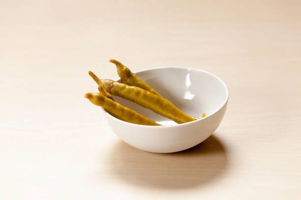 spicy green chilli peppers