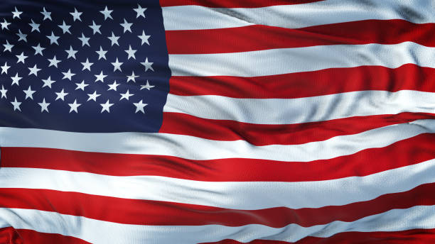 istock USA Realistic Waving Flag Background 964147264