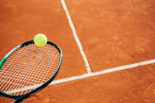 istock Tennis racket and ball 964151432