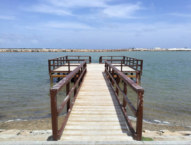 istock Wooden pier at the seashore 964155750