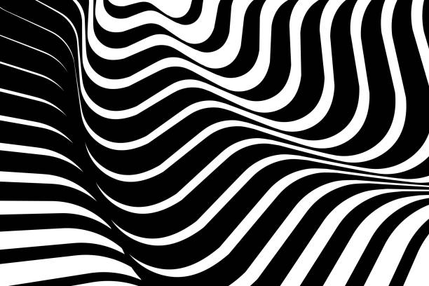 Halftone pattern, abstract background of rippled, wavy lines. Halftone pattern, abstract background of rippled, wavy lines. moving optical illusions stock illustrations