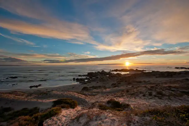 Photo of low light at beach