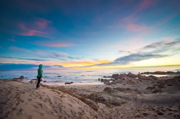 Photo of low light at beach