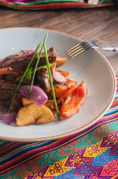 istock Lomo saltado traditional peruvian plate beef and potatoes 964163614