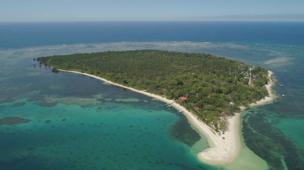 istock Tropical island Magalawa with beach 964164628