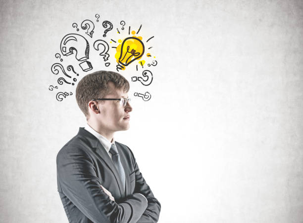istock Confident cross armed businessman, answer 964169006