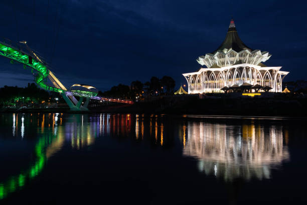 istock Sarawak River waterfront at Kuching Borneo 964169196