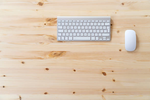 istock Knolling business desk view with laptop 964177136