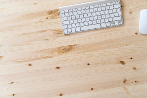 istock Knolling business desk view with laptop 964177194