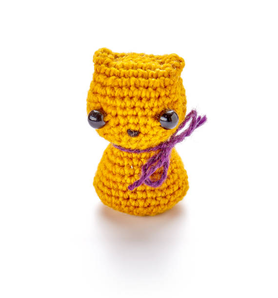 istock Knitted toy isolated on white background 964180938
