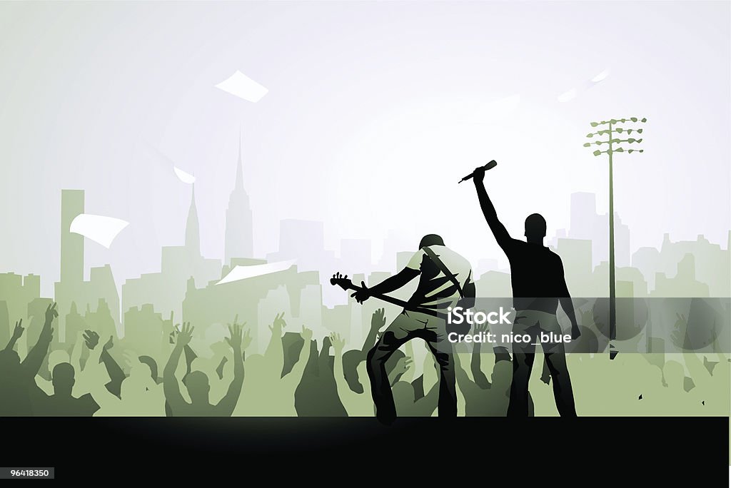 Rockers de ville - clipart vectoriel de Musicien rock libre de droits
