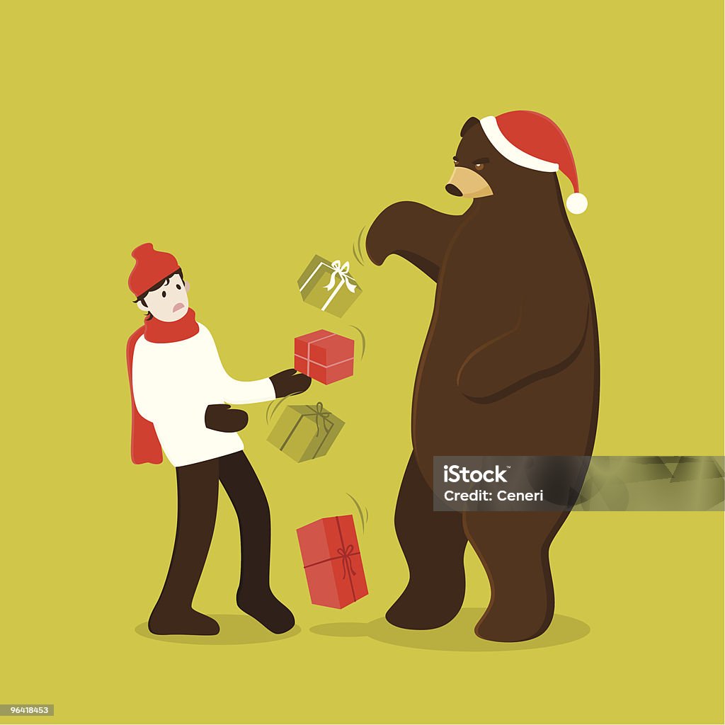 bear market Stola christmas-englische Redewendung - Lizenzfrei Börsenbaisse Vektorgrafik