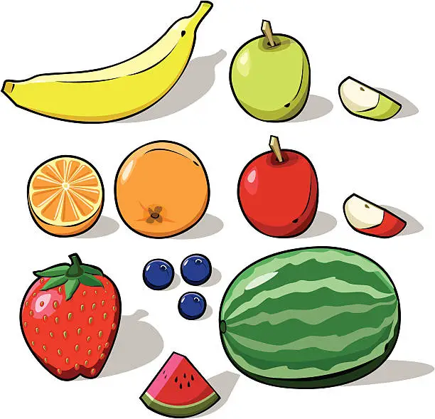 Vector illustration of 3D Fruit [vector]