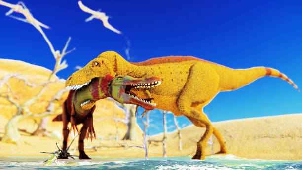istock 3D rendering scene of the giant dinosaur 964186692