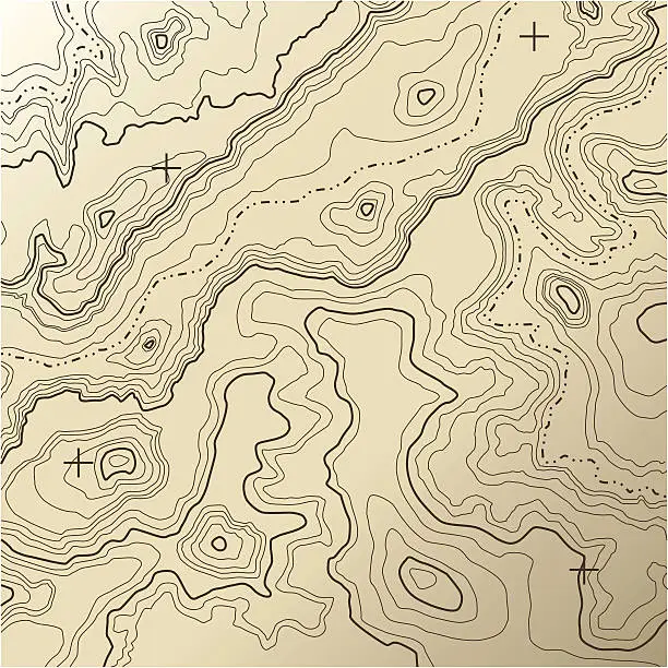 Vector illustration of Topography [vector]