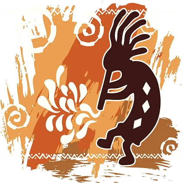 Vector illustration of Kokopelli