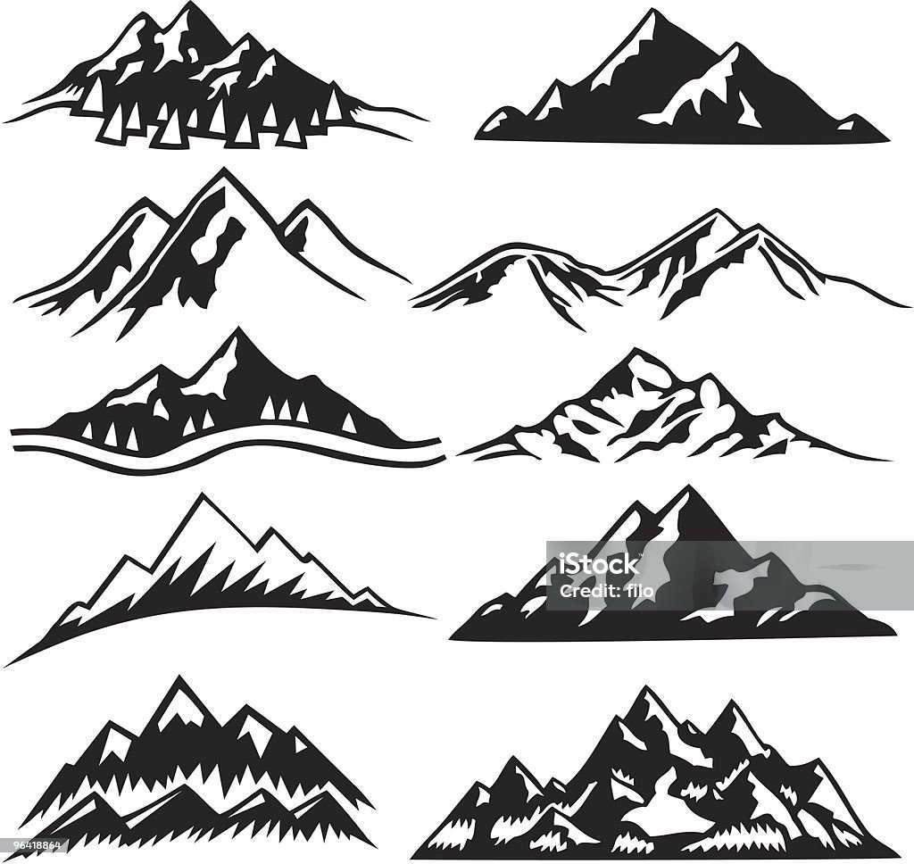 Mountain Ranges  Mountain stock vector