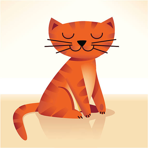 illustrazioni stock, clip art, cartoni animati e icone di tendenza di gatto cool - smug