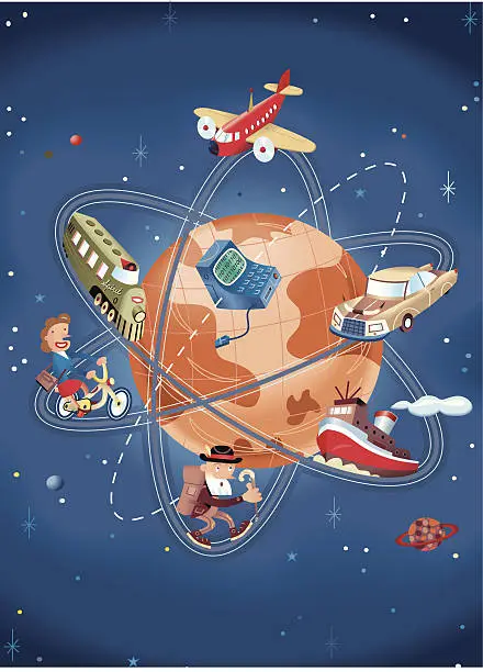 Vector illustration of World Travel