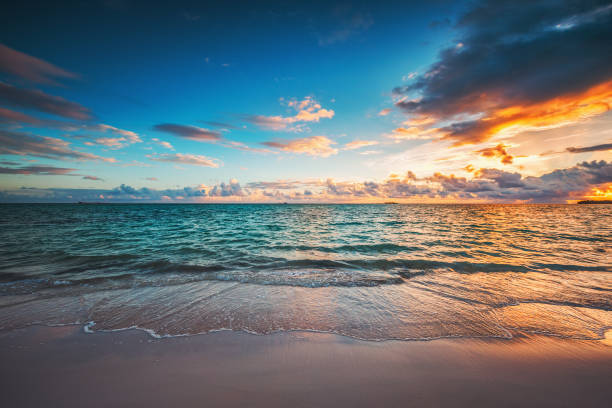 istock Beautiful cloudscape over the sea, sunrise shot 964190484