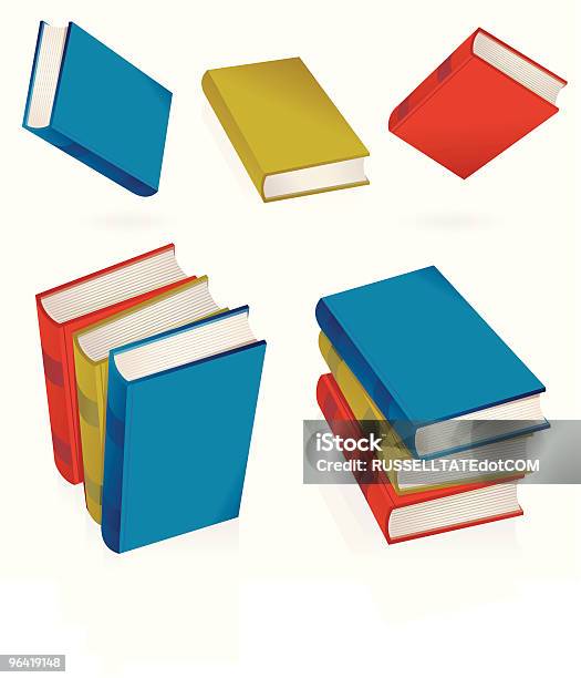 Ilustración de Que Reflejan Libros y más Vectores Libres de Derechos de Libro - Libro, Caer, Montón