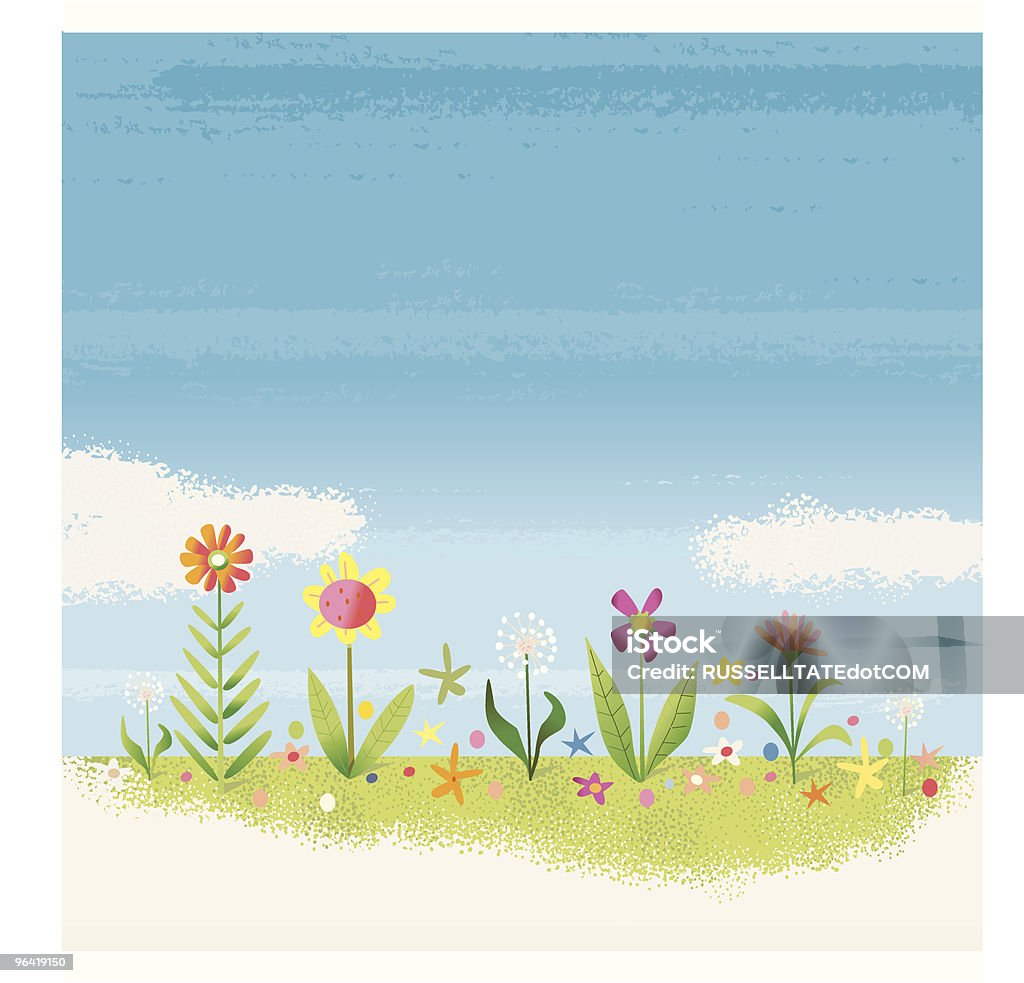 Flower Garden - Lizenzfrei Sonnenblume Vektorgrafik