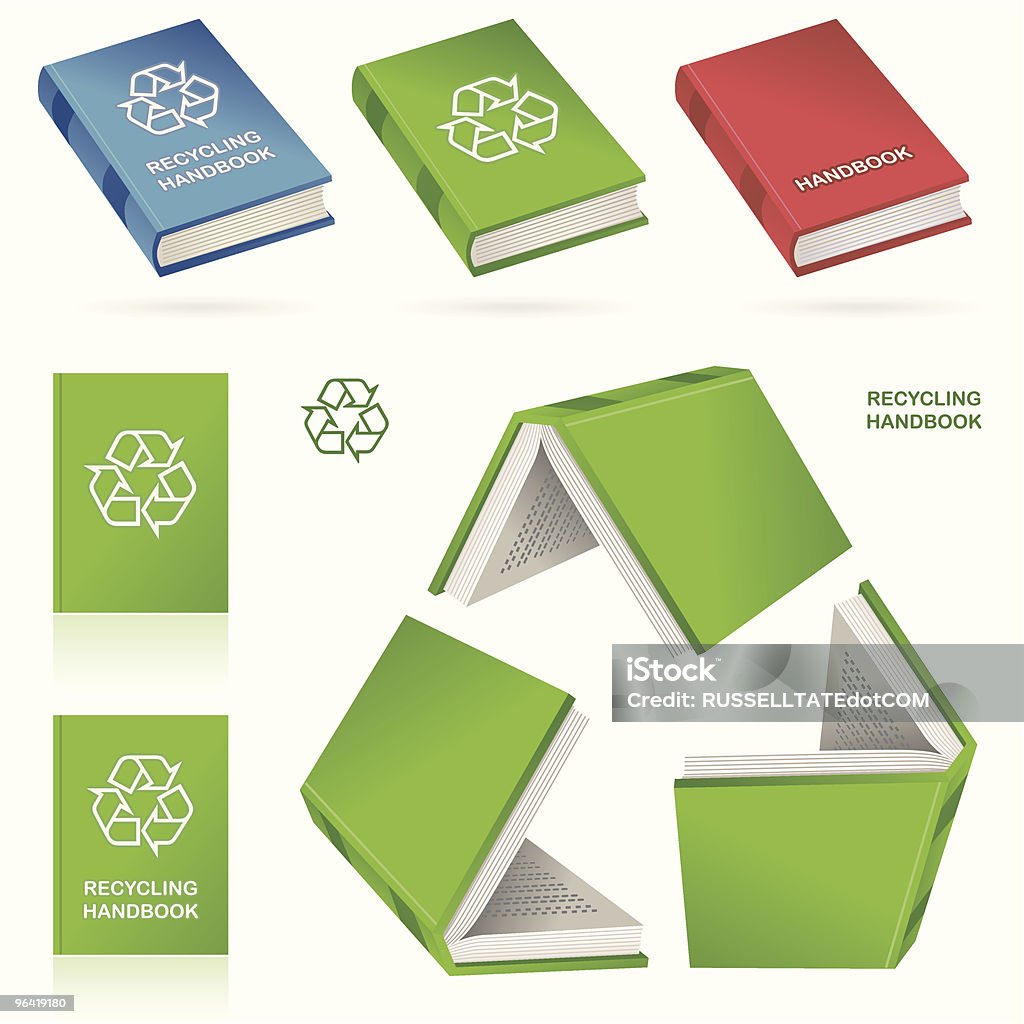 Reciclagem Manual - Royalty-free Livro arte vetorial