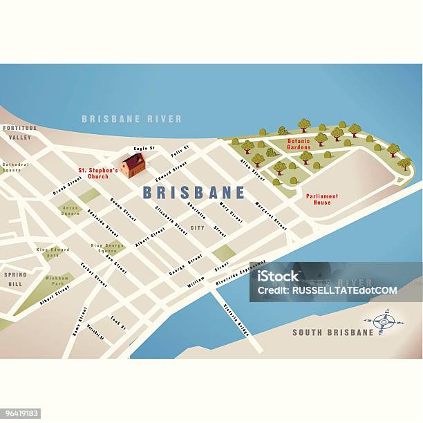 プリスベンクイーンズランドオーストラリアのマップ - ブリスベンのベクターアート素材や画像を多数ご用意 - ブリスベン, 地図, ベクター画像