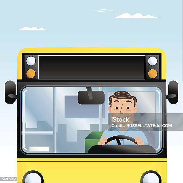 Ilustración de Sr Controlador De Bus Hombre y más Vectores Libres de Derechos de Conductor de autobús - Conductor de autobús, Autobús, Conducir