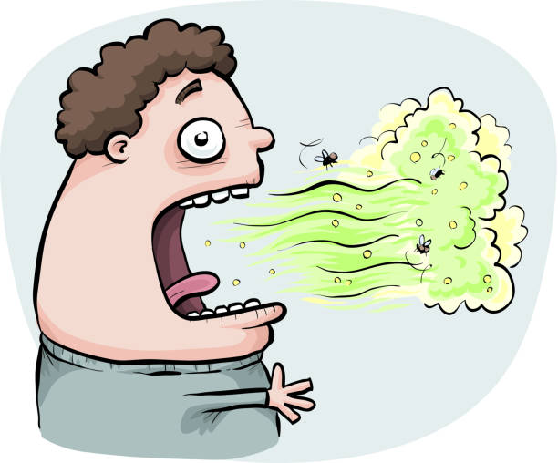 Ilustración de Mal Aliento y más Vectores Libres de Derechos de Mal aliento - Mal aliento, Olor desagradable, Vista de costado - iStock Ilustración de Mal Aliento y más Vectores Libres de Derechos de Mal aliento - Mal aliento, Olor desagradable, Vista de costado - iStock