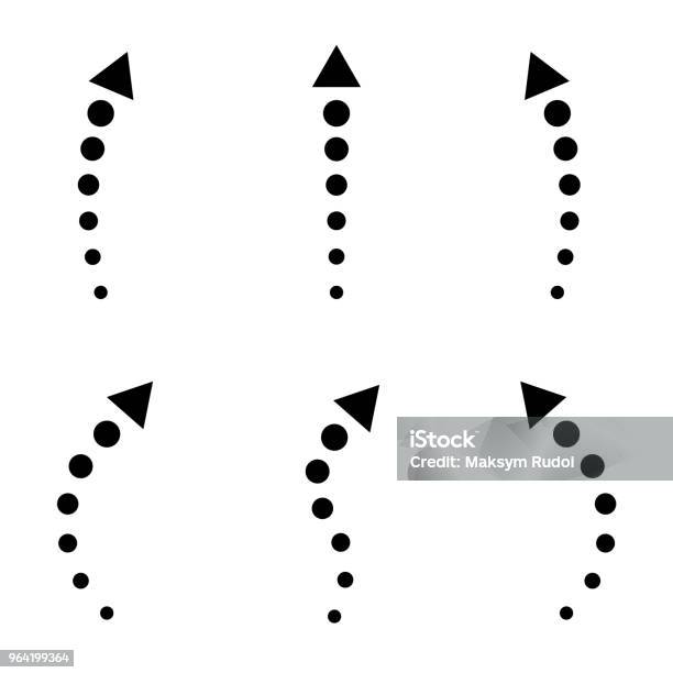 Small Guide Arrows Arrows Guide Points Dotted Arrows For Presentations To Dioramas From ...