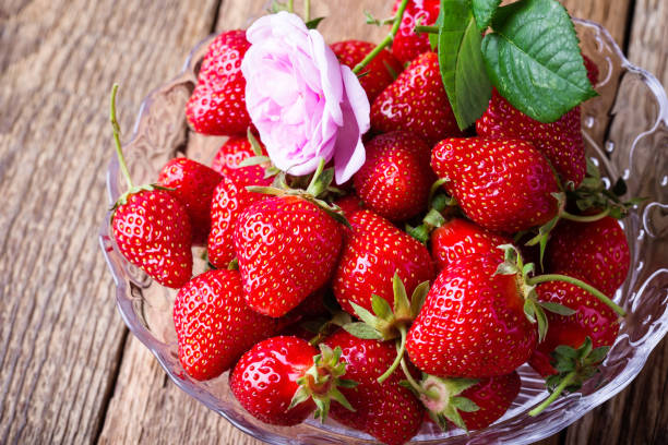 istock Strawberry in glass bowl 964199388