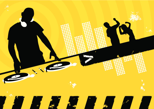 This is a vector illustration reflect the clubbing scene.