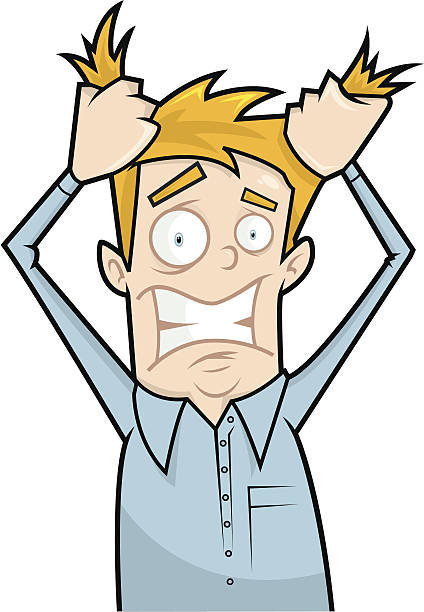 Pulling Your Hair Out In Despair Stock Illustration - Download Image Now -  Frustration, Tearing Your Hair Out, Cartoon - iStock