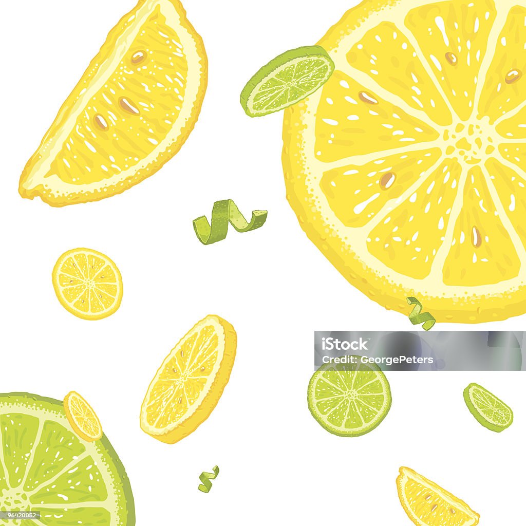 Chute Restaurant Lemons and Limes - clipart vectoriel de Citron libre de droits