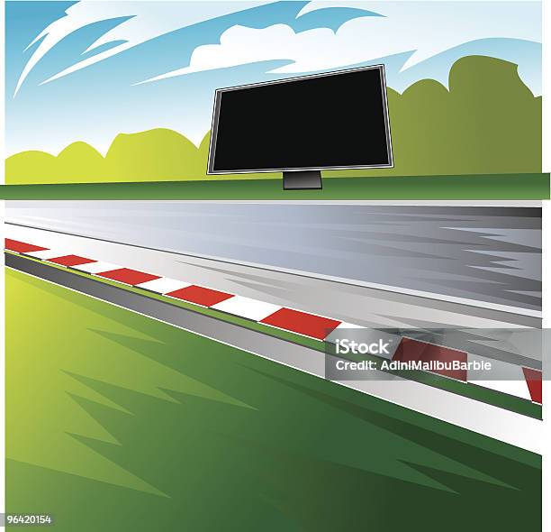 Pista De Corridas - Arte vetorial de stock e mais imagens de Pista de Desporto - Pista de Desporto, Dia, Ao Ar Livre