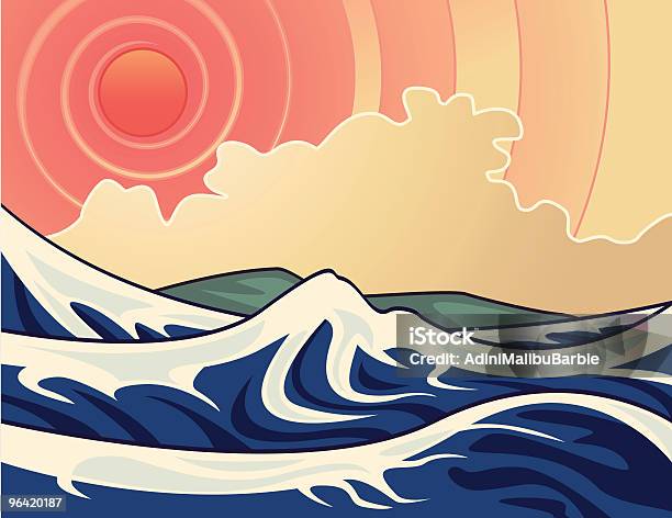 Волны — стоковая векторная графика и другие изображения на тему Вода - Вода, Зловещий, Без людей