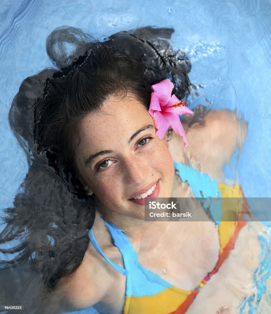 Mädchen in einem pool - Lizenzfrei Bikini Stock-Foto