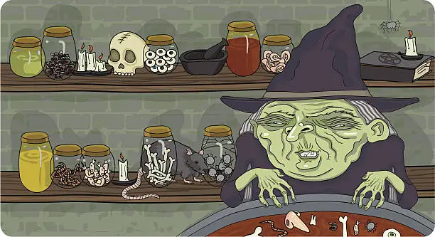 Vector illustration of Witch's Brew